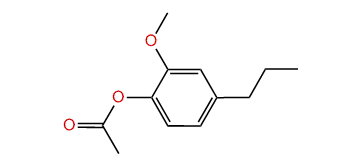 2-Methoxy-4-propylphenyl acetate